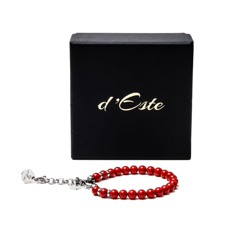 Red coral unisex bracelet