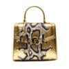 Bag  Monaco Medium Gold Python- 1