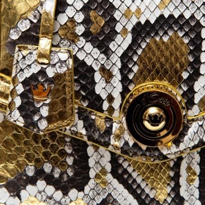 Bag  Monaco Medium Gold Python- 5