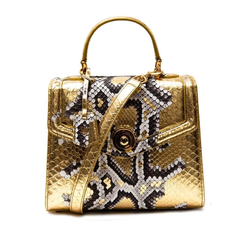 Bag  Monaco Medium Gold Python- 7