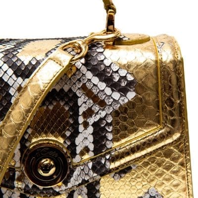 Bag  Monaco Medium Gold Python- 8